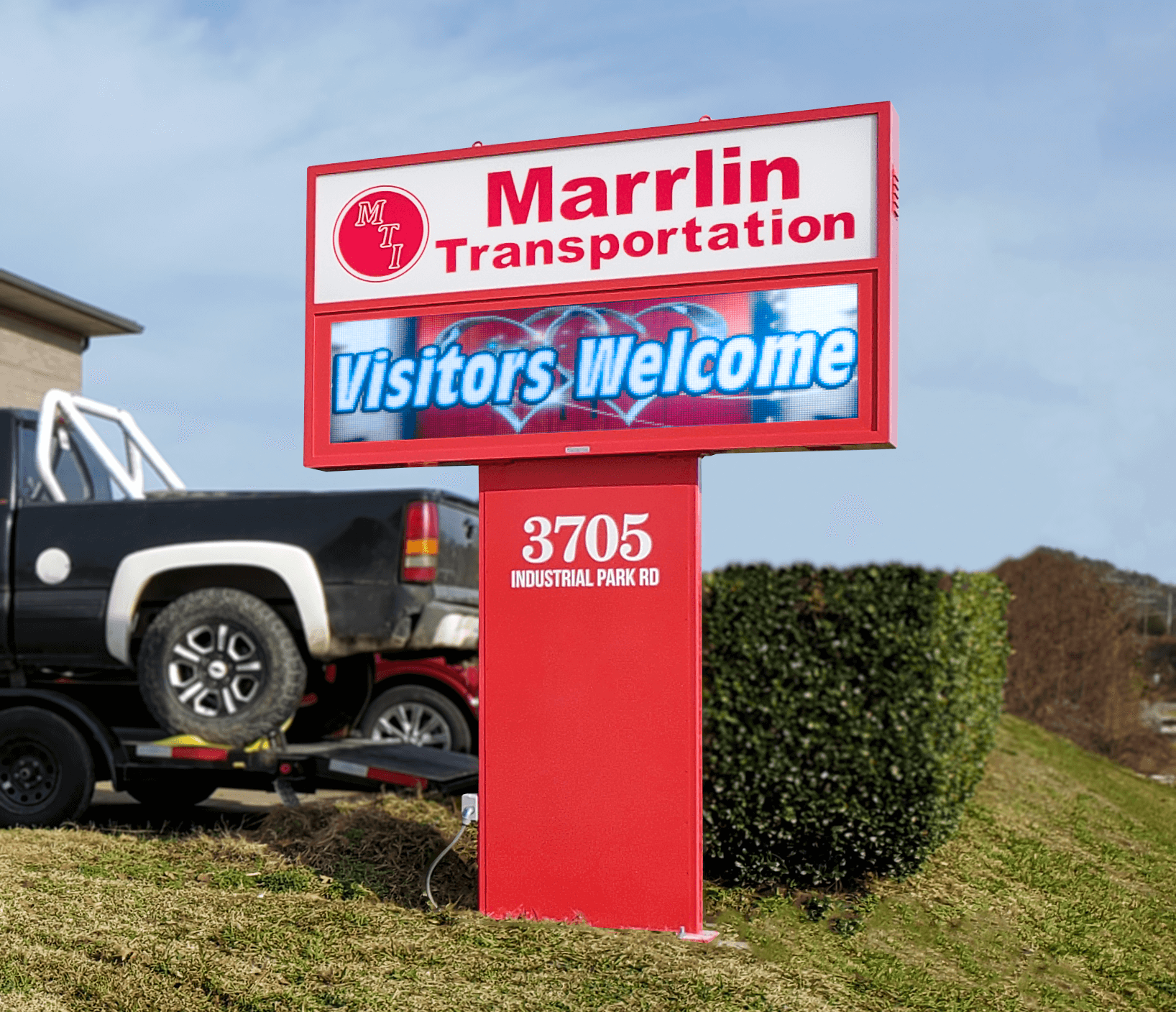 8x4 Monument LED Sign - Medium Size